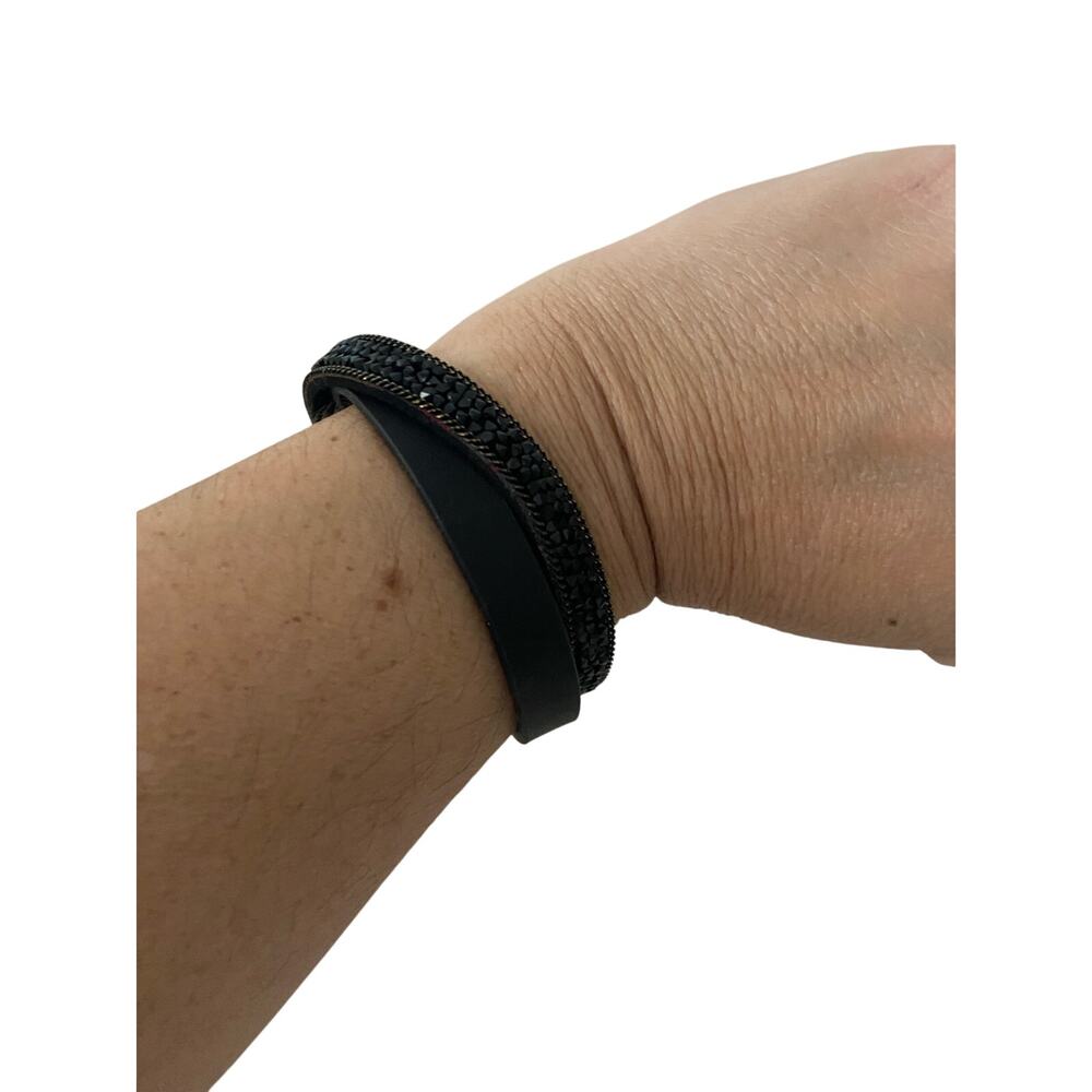 black cuff bracelet
